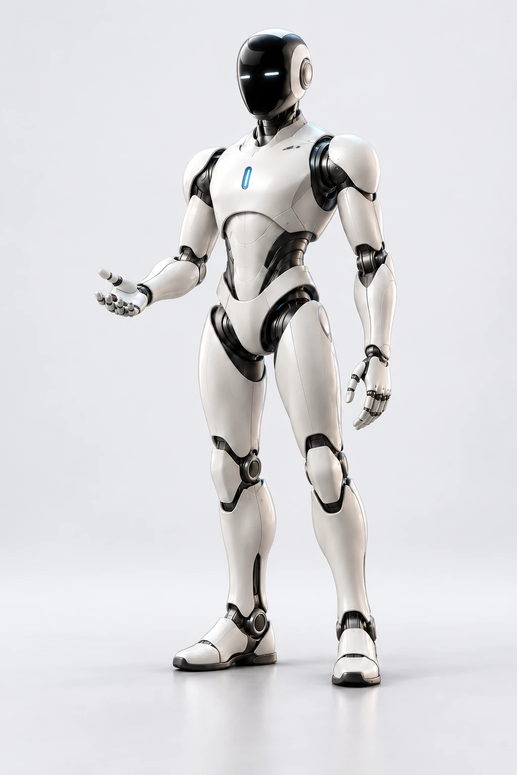 Pearl finish Max humanoid concept, full body